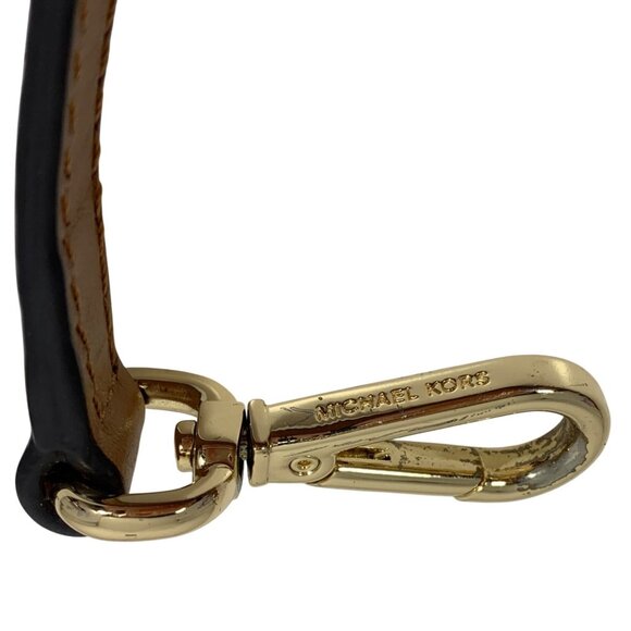 Michael Kors Leather Buckle Replacement Shoulder Strap ONLY Gold Tone Adjustable - Picture 4 of 6